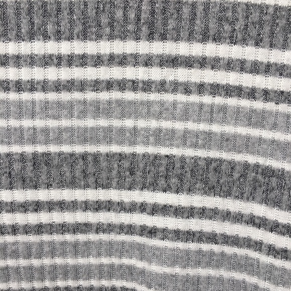 Chico’s Zenergy cozy stripe cowl neck tunic gray 3 - Picture 4 of 8